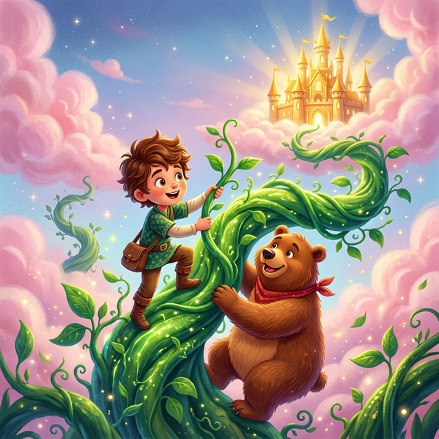 O Pé de Feijão Mágico e o Jardim nas Nuvens